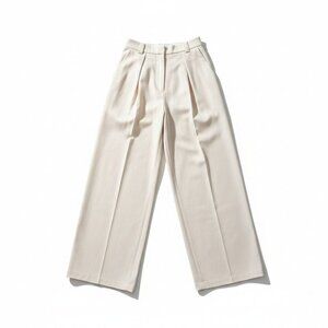 OGL Linen Blend Trousers XS Cream NWT Wide Leg Pant SPU 250401-2316W31